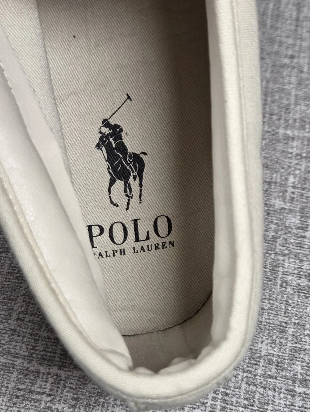 Polo Ralph Lauren Keaton Chukka Sneaker Boot Cream White Canvas  Men's Size 9.5